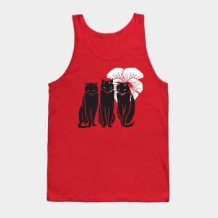 Three black cats Tank Top